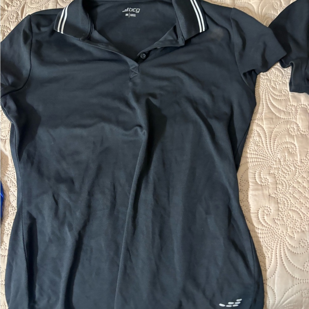 2 BCG Navy Polo Shirt with White Trim